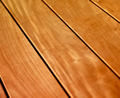 Honey stained deck boards